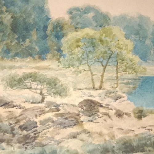 Paysage aquarelle originale - aquarelle,