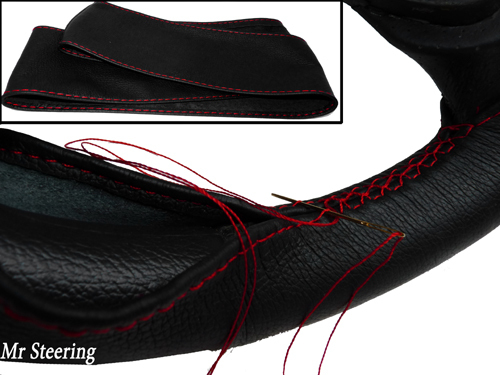 Véritable cuir noir housse - véritable,
