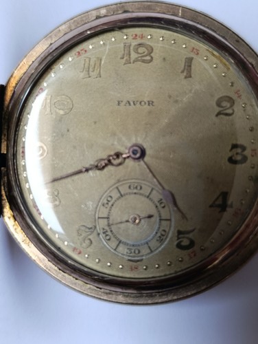 Montre gousset plaqué or - À,