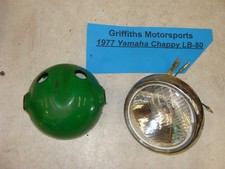 1977 YAMAHA CHAPPY LB-80 oem original headlight light green bucket bezel pigtail
