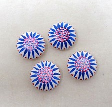 Lot 4 Boutons anciens - Bois