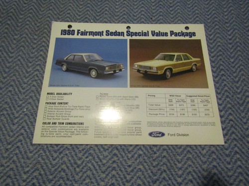 1980 ford fairmont berline - 1980,