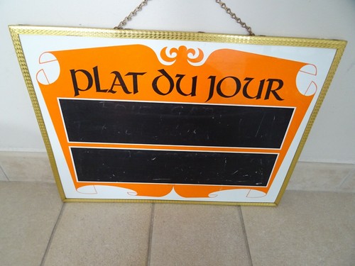 Ancienne étiquette plat - plat, du