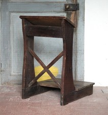 Meuble bois religieux, prie-dieu bois ancien, pupitre bois ancien, autel bois