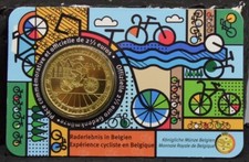 BELGIQUE 2023 : Coincard BU 2,50 euros "Expérience cycliste". Neuf. Officiel.