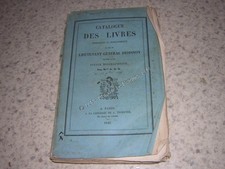 1849.catalogue vente livres bibliothèque lieutenant général Despinoy