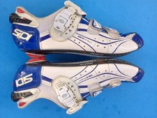 SiDi Genius 6.6 Carbon lite 44.5 EU/ US 10 Mens road shoe blue 3-bolt Italy