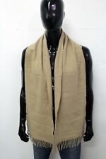 Burberry Unisex Scarf Wool & Cashmere Embroidered Logo Women Men Print