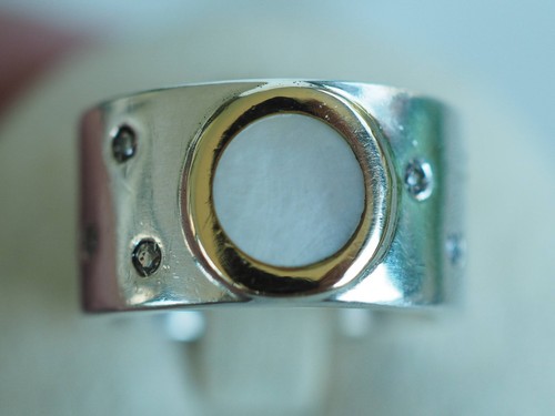 Bague bandeau vintage argent - bandeau,