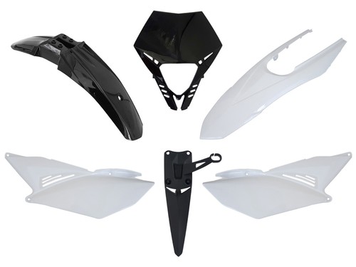 Kit carénages noir blanc - kit, et