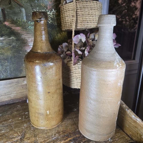 Lot bouteilles en terre - bouteilles,