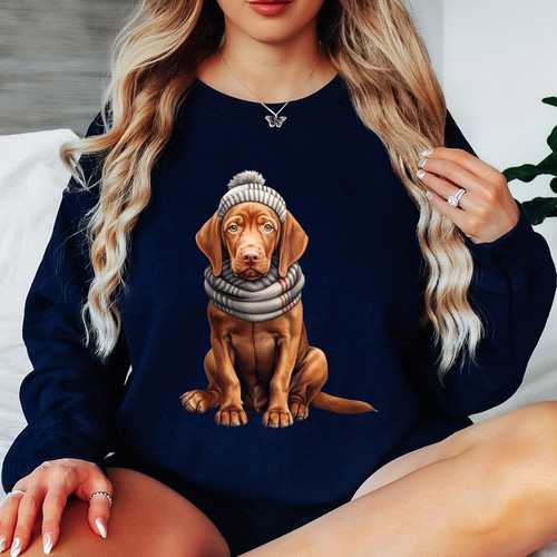 Sweat shirt vizsla dog - dog, winter