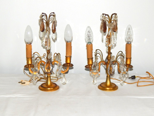 Ancienne paire girandoles - de,