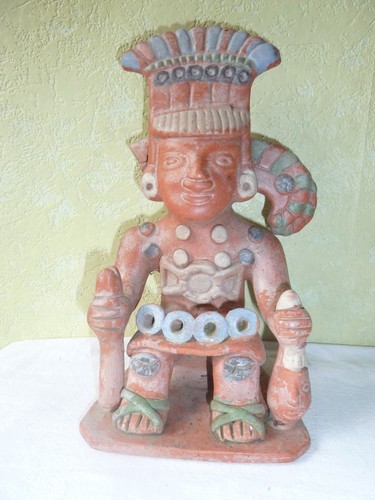 Pre columbian terracotta pot - pre-columbian,