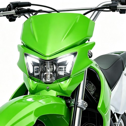 Led headlight green fairing - w/green,