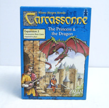 Carcassonne Princess & Dragon Expansion 2005 Board Game ZMAN