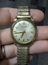 1965 BULOVA ACCUTRON M5 214 Vintage Tuning Fork Fancy Lugs Watch WORKING 