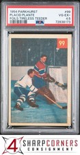 1954 PARKHURST FOILS TIRELESS TEEDER #99 PLACID PLANTE POP 2 PSA 4.5