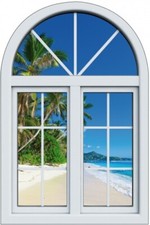 Sticker Fenêtre trompe l'oeil