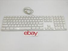 Genuine Apple A1243 Wired Mac Standard USB Keyboard w/ Numeric Keypad White