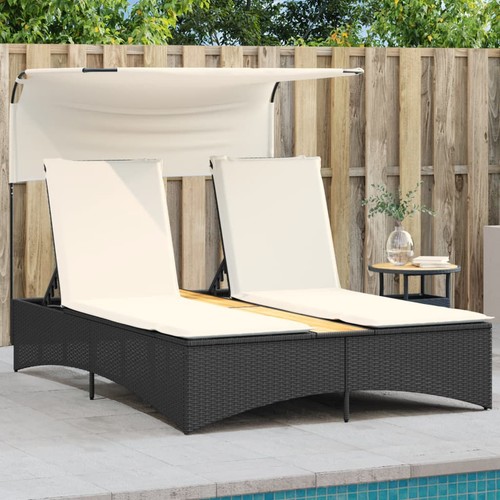 Chaise longue double auvent - longue,