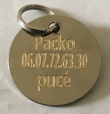 MEDAILLE pour chien en laiton