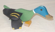 Antique Wooden Toy - Duck Floor Walker to Push - 32cm