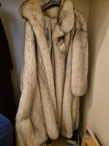 Manteau long vraie fourrure - vraie,