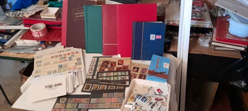 Lot albums timbres - de,
