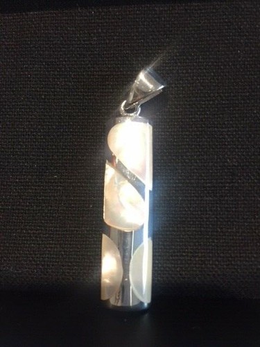 Pendentif nacre blanc - -,