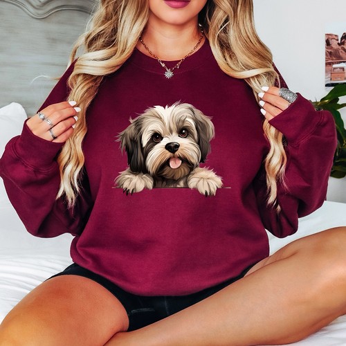 Sweat shirt moelleux shih tzu - sweat-shirt,