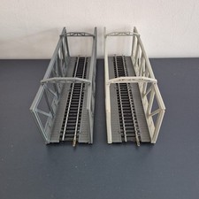 2x Jouef HO 670 Tablier De Pont + Parapets et Rail Vintage Modelisme Ferroviaire