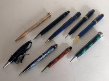 Lot De 9 Stylo Ancien Vintage Stift Penna Pen Pencil Porte Mine Crayon