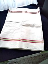 Coupon de toile métis Fleur Bleue pour confection de torchons  4.50 x 0.60 m