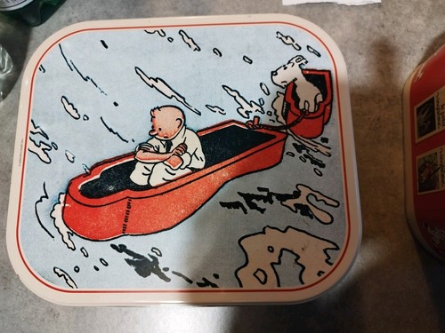 Tintin boîte métal - tintin,