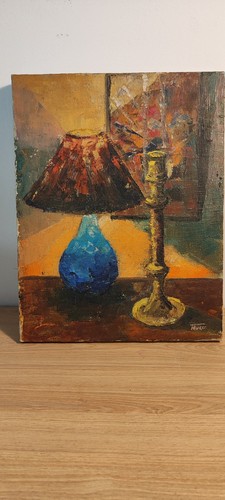 Huile sur toile - huile, couteau