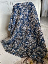 2/Ancien Rideau Indigo Tissé