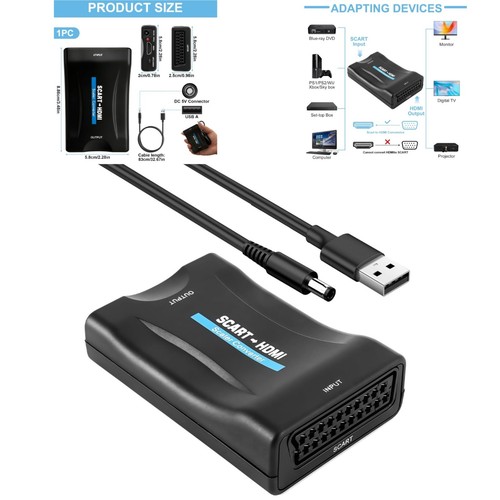 Adaptateur péritel vers hdmi - péritel,