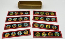 Lot 8 Plaques de verre Scènes