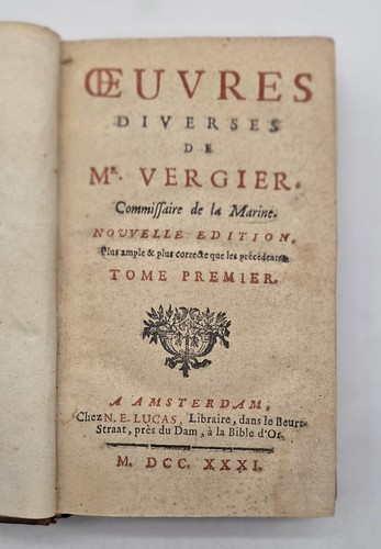 œuvres diverses vergier - diverses, de