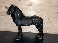 Cheval Ceramics Black Friesian Horse Ceramic Gorgeous! Shaded Fresian