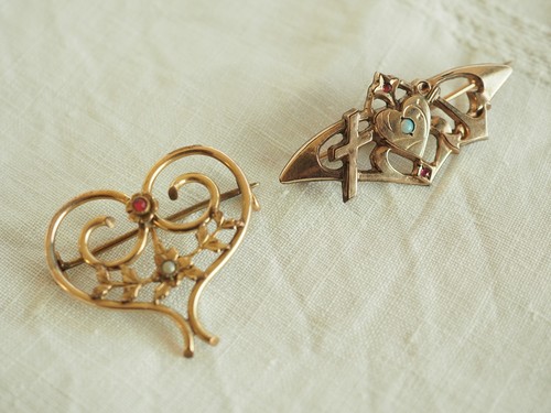 Lot broches anciennes art - lot, 2