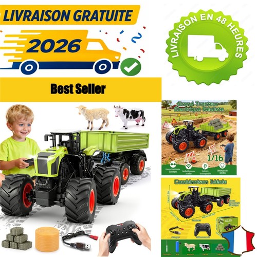 Tracteur radiocommandé enfant