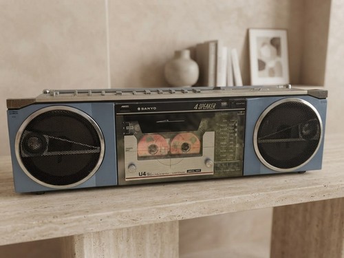Sanyo u4sl rare boombox - sanyo,