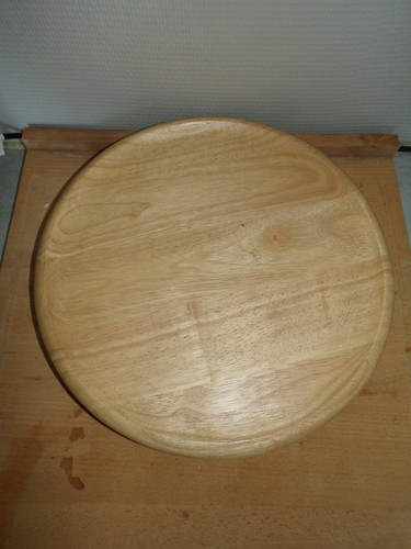 Plateau tournant rond bois - tournant, en