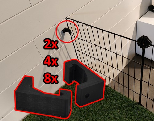 Fixation grillage pour cage - pour,