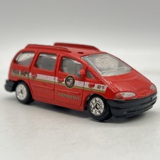 Golden Wheel 1:64 1996 Ford Galaxy Red Loose Playworn Fire Dept