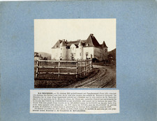 France, La Chambre, Château Vintage Albumen Print.  Albumen Print 11x16 