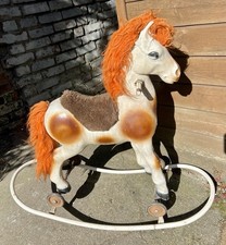 Rocking and Rolling Horse - Plastic - Vintage