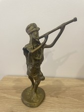 Statuette Musicien En  Laiton